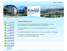 Tablet Screenshot of kneippvereinriegelsberg.de